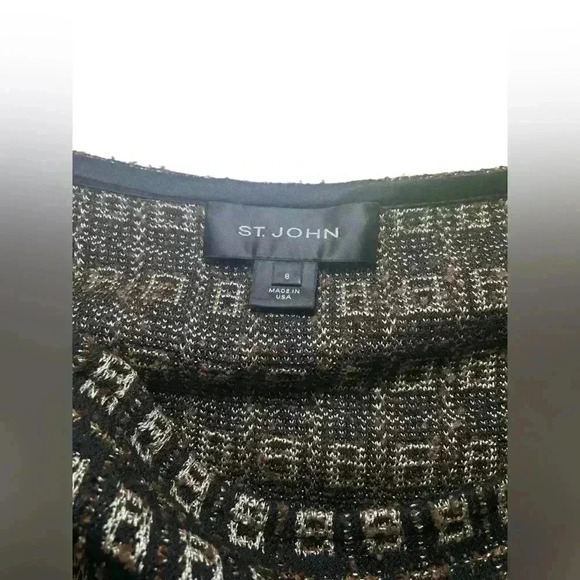 St. John Printed Knee Length Skirt Size 8 - Picture 3 of 7